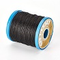 Round Waxed Cords, Micro Macrame Cord, Polyester Leather Sewing Thread, for Bracelets Making, Beading, Crafting, Bookbinding