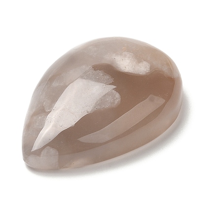 Natural Cherry Blossom Agate Cabochons, Teardrop