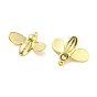 Rack Plating Eco-Friendly Brass Cabochons, Cadmium Free & Lead Free, Bees