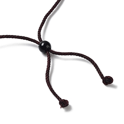 Natural Obsidian & Howlite Pendant Necklaces, Yin Yang