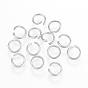 304 Stainless Steel Open Jump Rings, Metal Connectors for DIY Craft Jewelry and Keychain