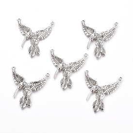 Tibetan Style Alloy Pendants, Hummingbird