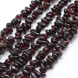 Natural Garnet Beads Strands, Chip