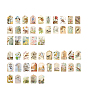 Paper Bookmarks, Vintage Style Bookmarks for Booklover, Rectangle with Animal/Plants/HumanPattern