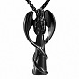 Angel Urn Ashes Pendant Necklace, 316L Stainless Steel Memorial Jewelry for Men Women