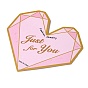 Paper Hair Clip Display Cards, Jewelry Display Card for Hair Clip, Heart with Word Just for You