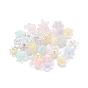 Transparent Acrylic Beads, Frosted, Bead in Bead, Candy & Flower & Star & Rabbit, Mixed Color