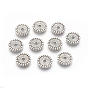 Tibetan Style Spacer Beads, Cadmium Free & Lead Free, Flat Round, 12x2mm, Hole: 2mm