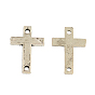Tibetan Style Alloy Cross Links/Connectors, Cadmium Free & Lead Free, 18x12x1mm, Hole: 1.5mm