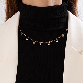 Minimalist Heart-shaped Diamond Pendant Necklace for Women