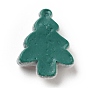 Opaque Resin Cabochons, Flocky Christmas Tree
