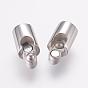 304 Stainless Steel Magnetic Clasps with Glue-in Ends, Ion Plating (IP), Column