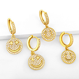 Sparkling Smiley Earrings: Creative Fashion Jewelry for Women
