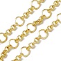 Brass Rolo Chains, with Spool, Unwelded, Long-Lasting Plated, Cadmium Free & Nickel Free & Lead Free
