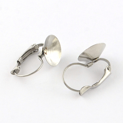 Smooth Surface 304 Stainless Steel Leverback Earring Findings