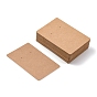 Rectangle Kraft Paper One Pair Earring Display Cards with Hanging Hole, Jewelry Display Card for Pendants and Earrings Storage