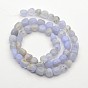 Natural Blue Lace Agate Bead Strands, Tumbled Stone, 5~7X5~7mm, Hole: 1mm, about 15.7 inch
