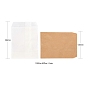 100 шт 2 цвета белые и коричневые крафт-бумажные пакеты, без ручек, мешки для хранения продуктов