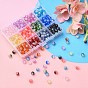 360Pcs 12 Colors Transparent Crackle Baking Painted Glass Beads Strands, Imitation Opalite, Round