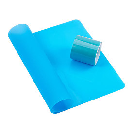 Olycraft Rectangle Silicone Pad, with Seamless Paper Tape