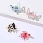 Cellulose Acetate(Resin) Butterfly Hair Claw Clip, Small Tortoise Shell Hair Clip for Girls Women