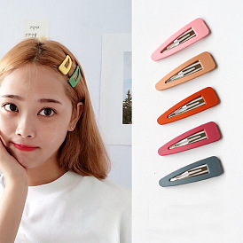 Cute Hair Clip Set with Matte Texture and Fringe - Fashionable Hair Accessories