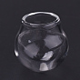 Bouteilles de boule de globe en verre soufflé à la main, pour la fabrication de pendentifs pour flacons en verre