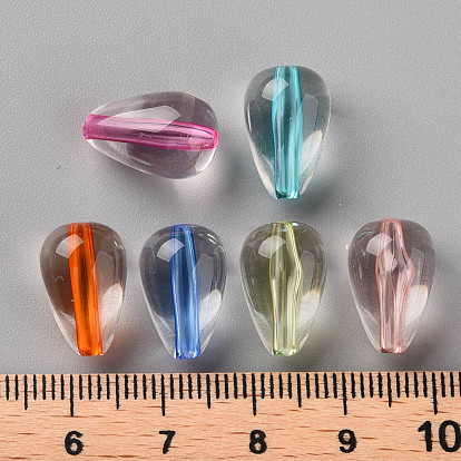 Perles acryliques transparentes, larme