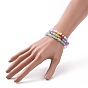 Ensembles de bracelets extensibles en perles acryliques, bracelets en argile polymère de fruits pour les filles, coeur & papillon & étoile
