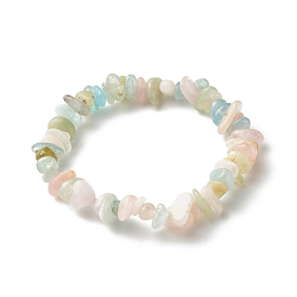Natural & Synthetic Chip Bead Stretch Bracelets for Children