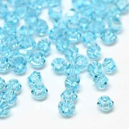 Imitation 5301 perles de bicône, verre transparent perles à facettes