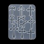 Moules en silicone pour pendentif étoile de David et croix, DIY, moules de résine, pour la résine UV, fabrication artisanale de résine époxy
