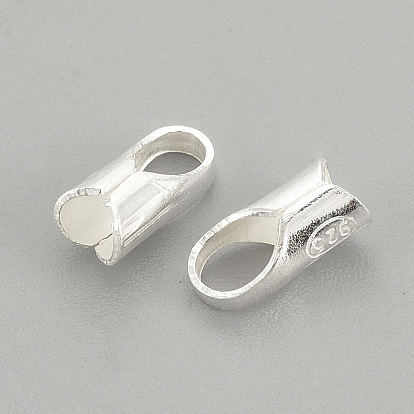 925 Sterling Silver Ends Caps, with 925 Stamp