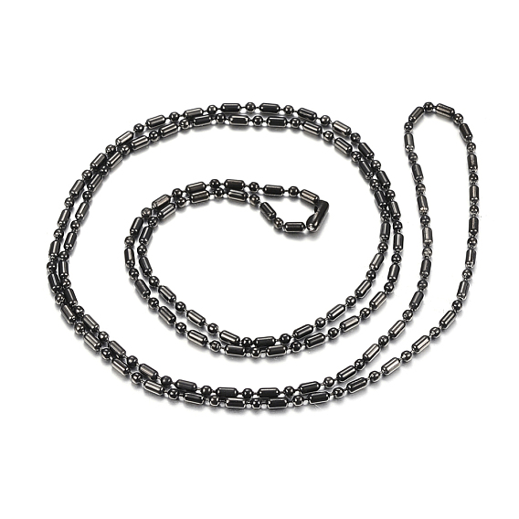 304 fabrication de colliers à chaînes en acier inoxydable, ovale et ronde