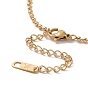 Collier pendentif léopard strass avec émail, plaqué or 304 bijoux en acier inoxydable pour femmes
