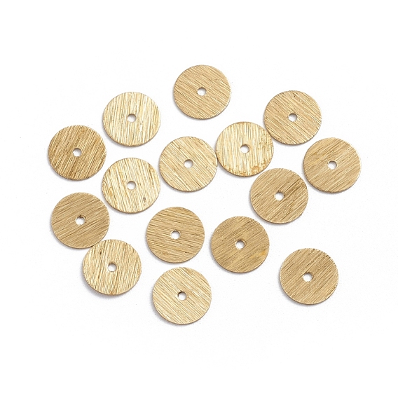 Brass Spacer Beads, Long-Lasting Plated, Heishi Beads, Disc