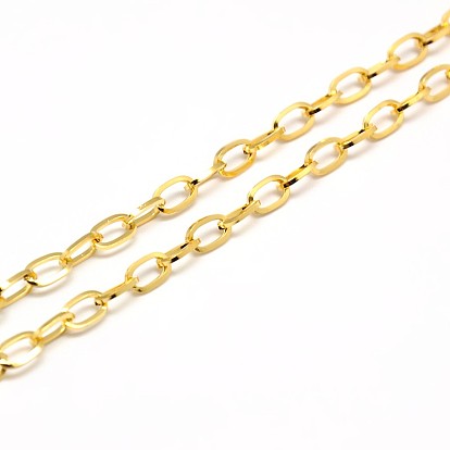 304 из нержавеющей стали кабель цепи ожерелье решений, с карабин-лобстерами , 19 дюйм ~ 20 дюйм (483~508 мм), 4 мм