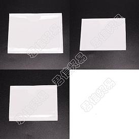 Nbeads 45Pcs Rectangle PVC Transparent Pouch, Self-adhesive Price Tag Label Bag