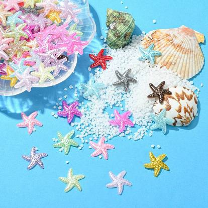 Абс пластмассовые имитационные жемчужные кабошоны, морская звезда / морские звезды