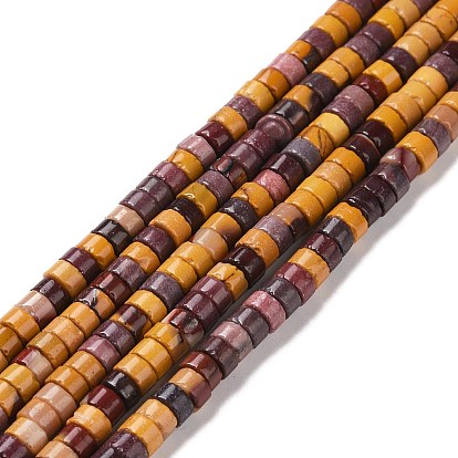 Natural Mookaite Beads Strands, Heishi Beads, Flat Round/Disc