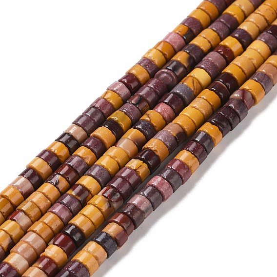 Mookaite naturelles brins de perles, perles heishi, Plat rond / disque