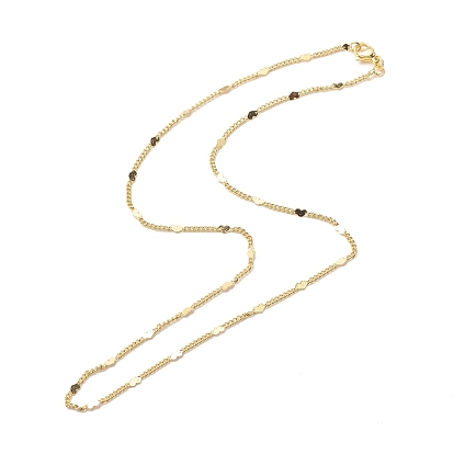 Латунные бордюрные цепочки с сердечным ожерельем для женщин, без кадмия и без свинца