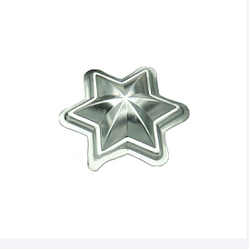 Moules de cuisson en forme d'étoile en aluminium, plaque de cuisson à dégagement rapide