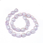 Dyed Natural Cultured Freshwater Pearl Beads Strands, Oval