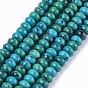Synthetic Chrysocolla Beads Strands, Dyed, Rondelle
