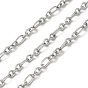 316 Surgical Stainless Steel Cable Chains, with Spool, Soldered