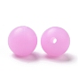 Perles de silicone lumineuses, perles à mâcher pour les jouets de dentition, Diy soins infirmiers colliers faisant, ronde