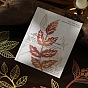 10 piezas 10 estilos bloc de papel para álbum de recortes de hojas huecas con tema de otoño, para álbum de recortes de bricolaje, tarjeta de felicitación, documento de antecedentes