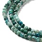 Natural Chrysocolla Beads Strands, Faceted, Round