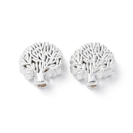 Alloy Beads, Long-Lasting Plated, Tree